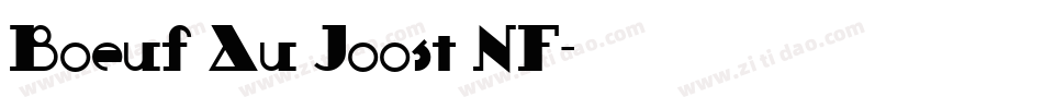 Boeuf Au Joost NF字体转换